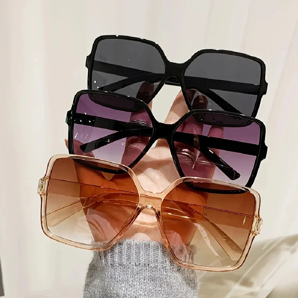 Oversized Sunglasses Women Plastic Female