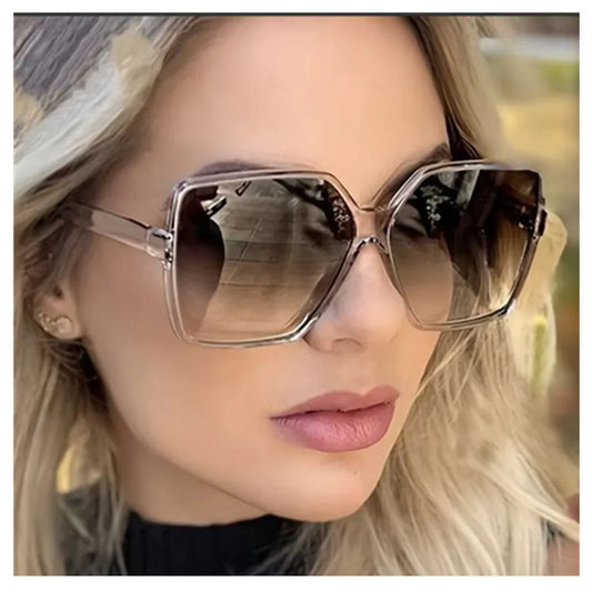 Oversized Sunglasses Women Plastic Female